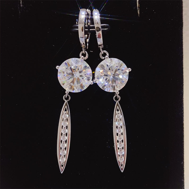 Moissanite 925 Sterling Silver Earrings