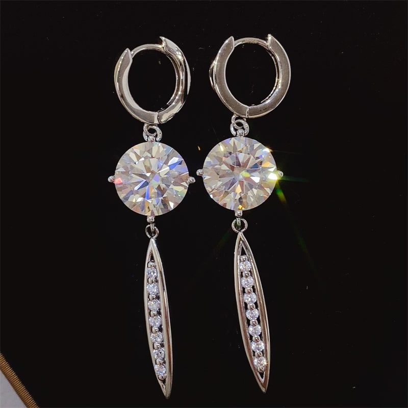 Moissanite 925 Sterling Silver Earrings