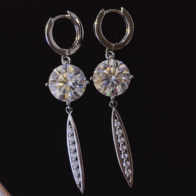 Moissanite 925 Sterling Silver Earrings