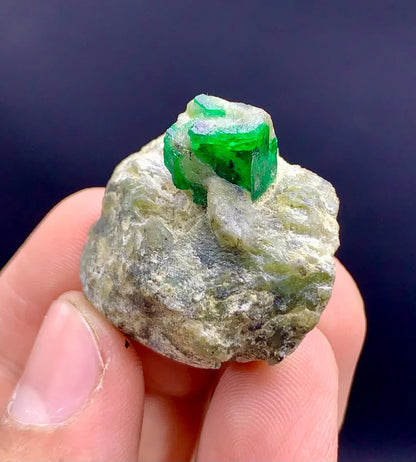 Lush Green Emerald on Matrix from Swat valley Pakistan - 17 grams