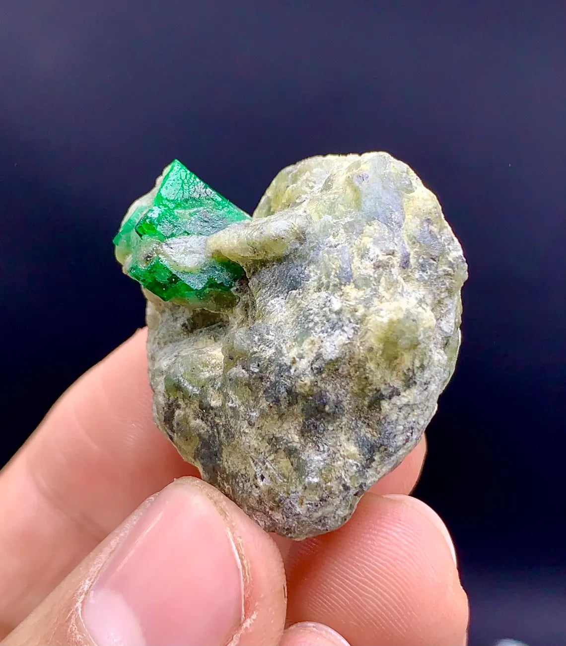 Lush Green Emerald on Matrix from Swat valley Pakistan - 17 grams