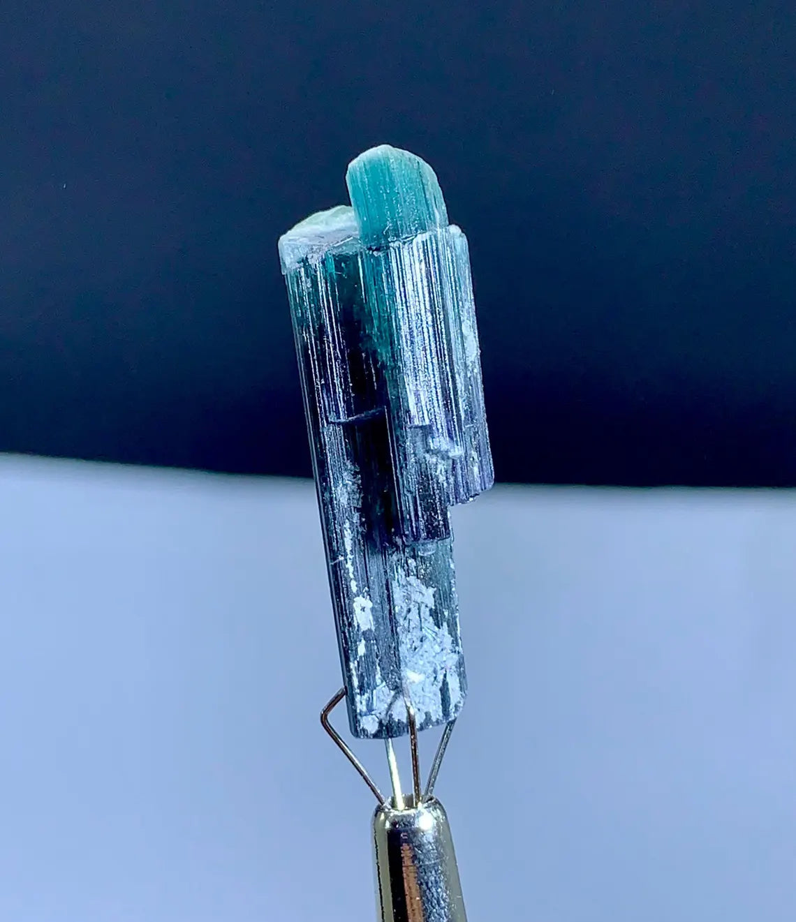 Natural Bicolor Tourmaline Crystal from Afghanistan - 17.95 carat