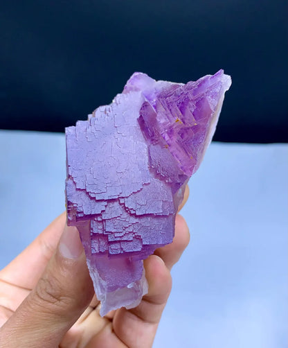 Purple Phanton Floater Fluorite, Fluorite with Stepwise Terminations - 244 gram