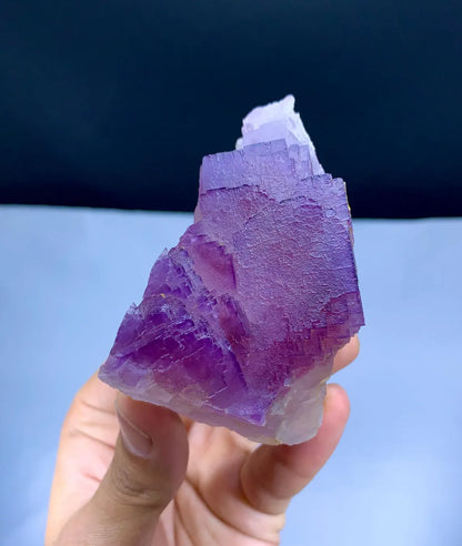 Purple Phanton Floater Fluorite, Fluorite with Stepwise Terminations - 244 gram