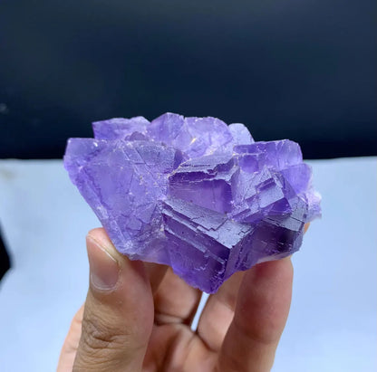 Natural Purple Phantom Fluorite from Pakistan - 125 grams