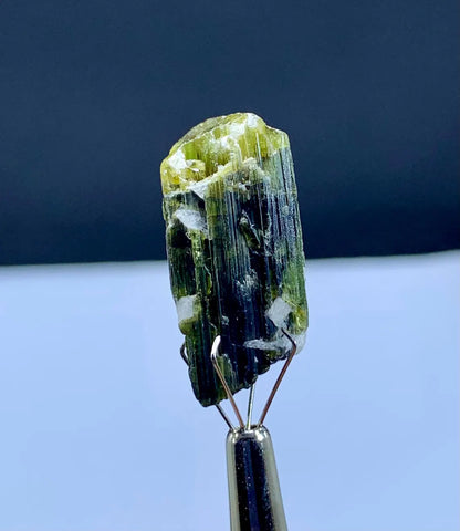 Natural Terminated Green Cap Tourmaline Crystal from Pakistan - 35 carats