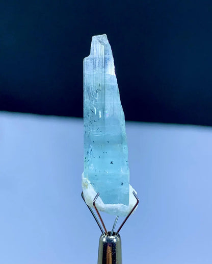 Sky Blue Aquamarine with Dendrites, Inside Dendrites Inclusions - 17.85 carats