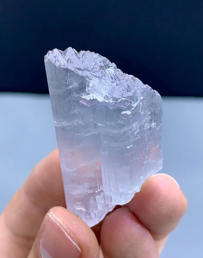 Mountain Shape Terminations Light Pink Kunzite Crystal - 27 gram