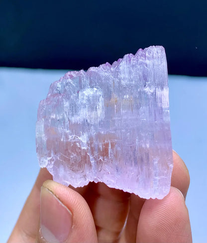 Fluorescent Pink Kunzite Crystal, Mountain Shape Terminations Kunzite - 38 grams