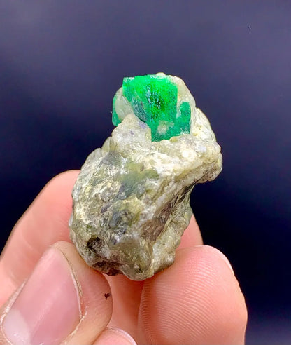 Lush Green Emerald on Matrix from Swat valley Pakistan - 17 grams