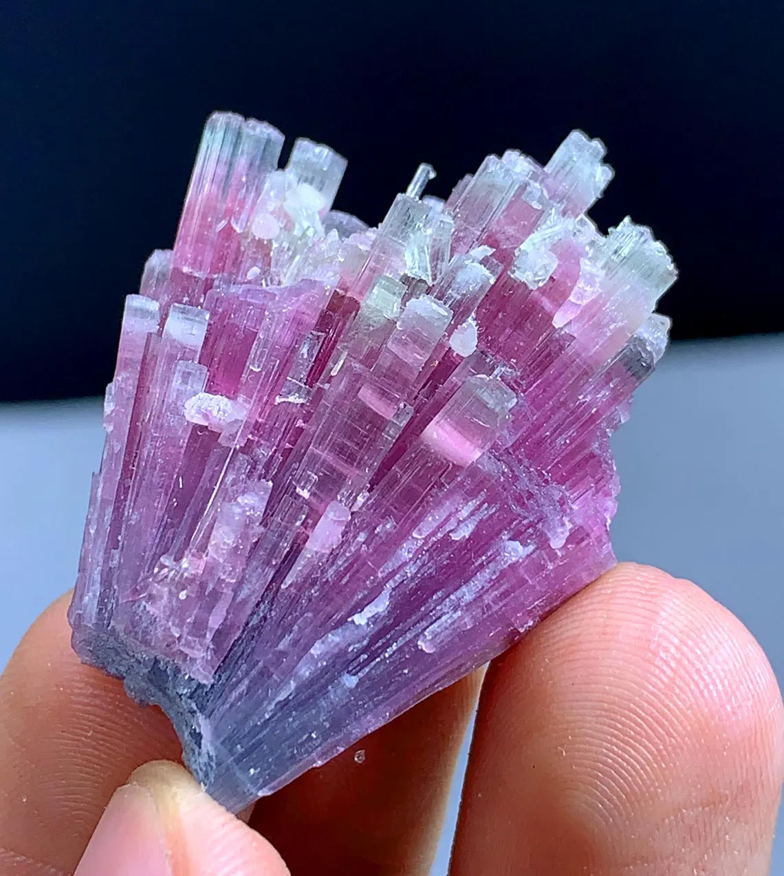 66.10 Carats Amazing Bicolor Cotton Candy Tourmaline Cluster from Afghanistan