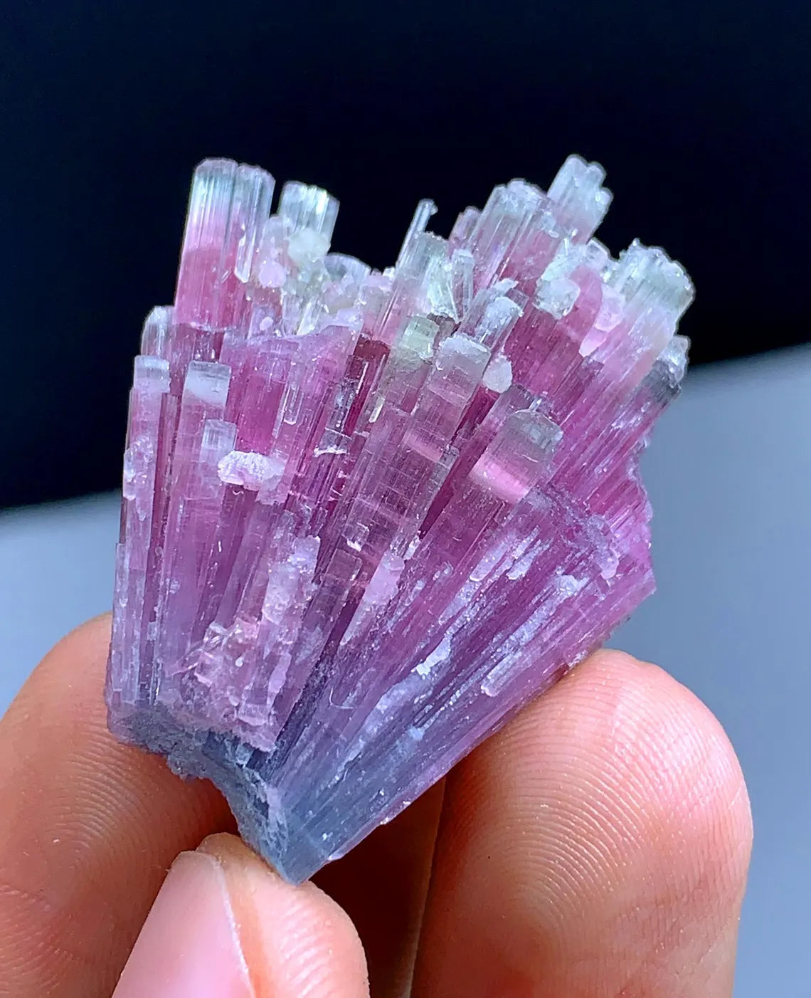 66.10 Carats Amazing Bicolor Cotton Candy Tourmaline Cluster from Afghanistan