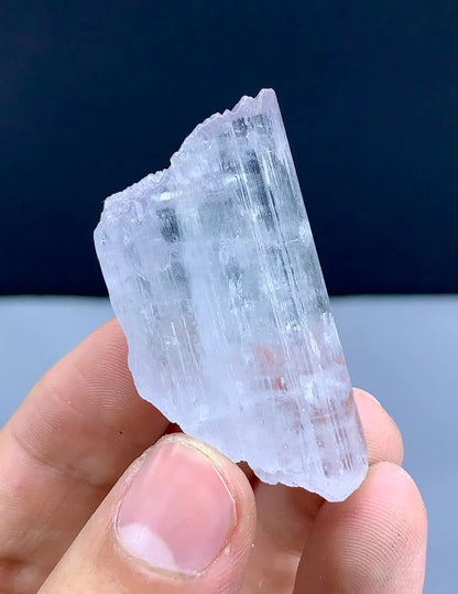 Mountain Shape Terminations Light Pink Kunzite Crystal - 27 gram