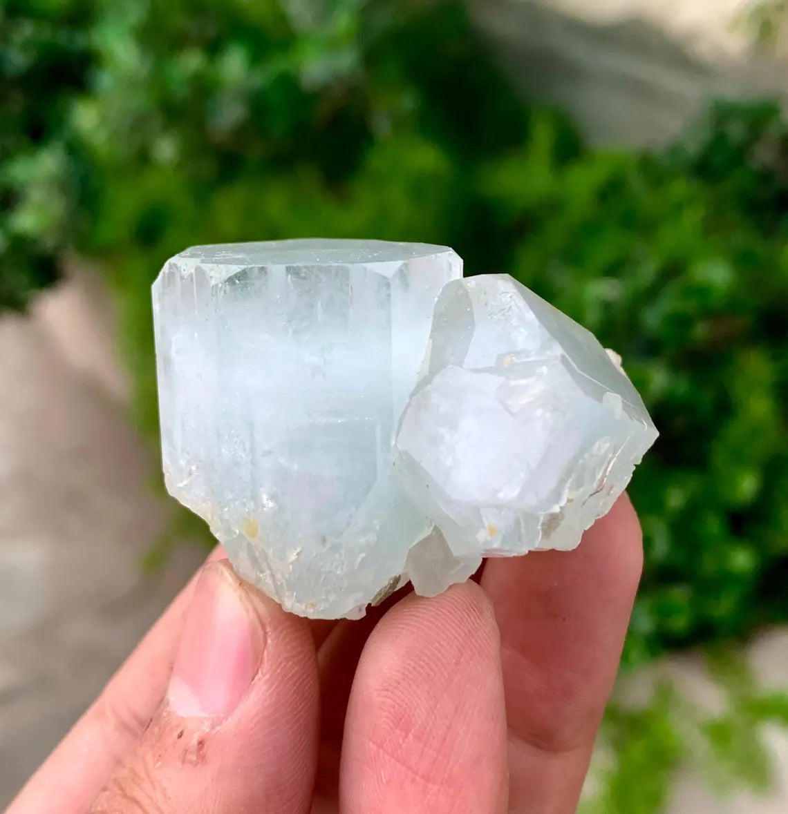 Natural Sky Blue Aquamarine Crystal from Pakistan - 68 gram