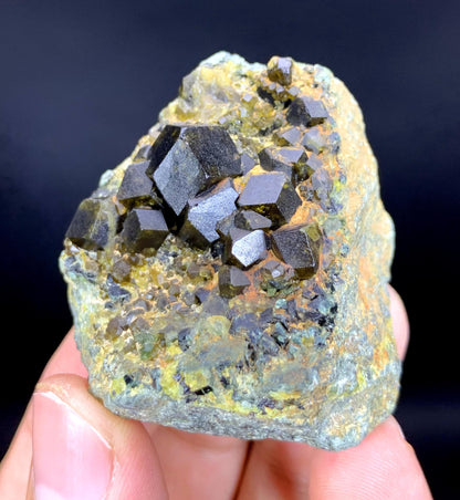 Natural Andradite Garnet on Matrix from Pakistan - 57 gram