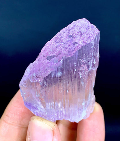 Natural Pink Color Etched Kunzite Crystal from Nuristan Afghanistan - 69 gram