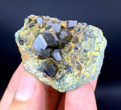 Natural Andradite Garnet on Matrix from Pakistan - 57 gram