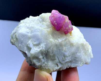 Natural Pink Color Ruby on Matrix from Jagdalek Afghanistan - 216 gram