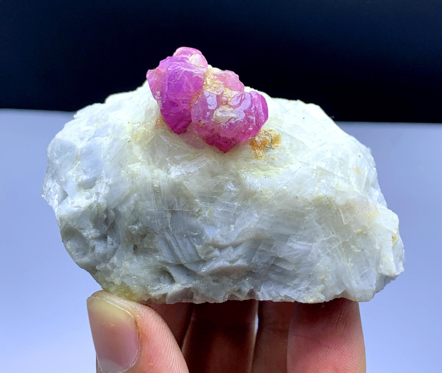 Natural Pink Color Ruby on Matrix from Jagdalek Afghanistan - 216 gram