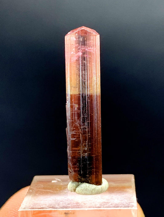 Natural Bicolor Lipstick Tourmaline Crystal from Paprok Afghanistan - 9.20 carat