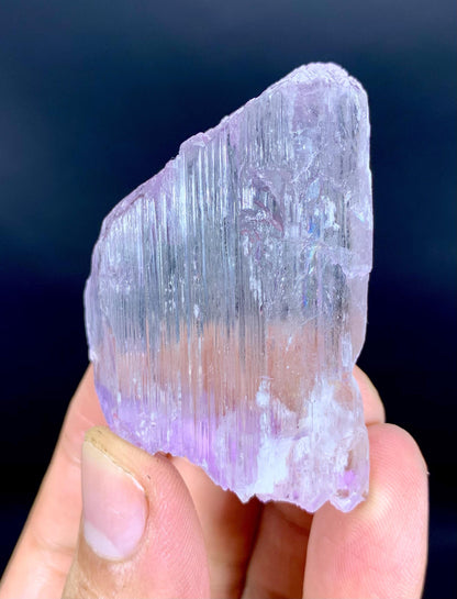 Natural Pink Color Etched Kunzite Crystal from Nuristan Afghanistan - 69 gram