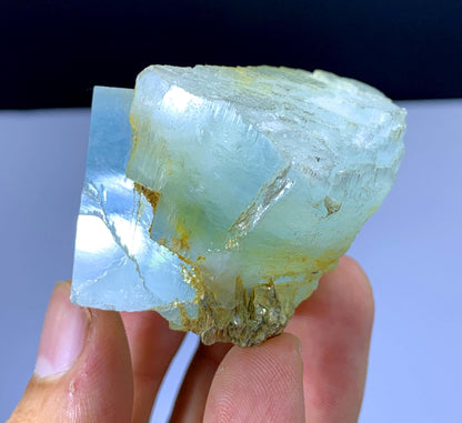 Sky Blue Color Twinned Aquamarine Crystal from Pakistan - 149 gram