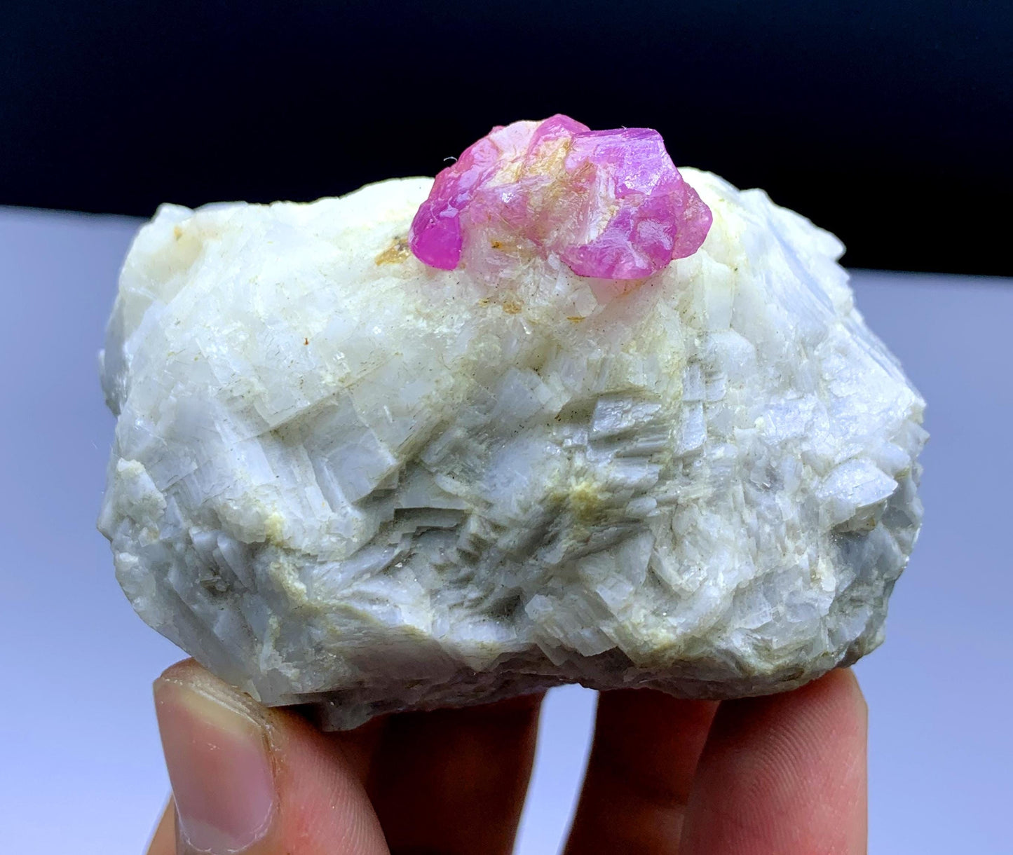 Natural Pink Color Ruby on Matrix from Jagdalek Afghanistan - 216 gram