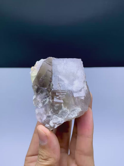 Natural Purple Phantom Fluorite Crystal from Baluchistan Pakistan - 256 grams