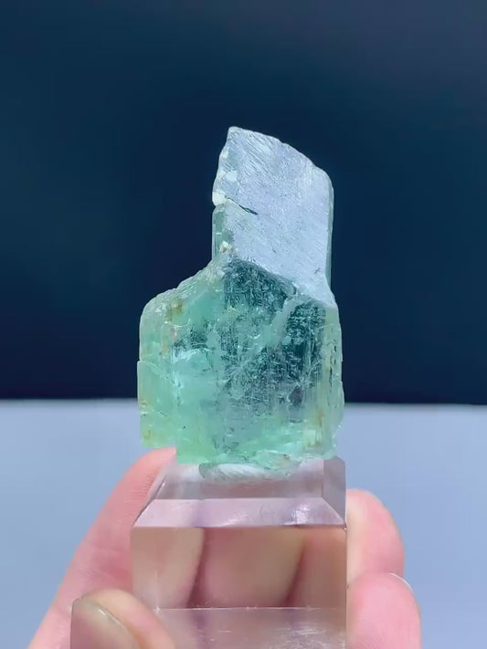 Terminated Lush Green Hiddenite Kunzite from Afghanistan - 28 gram