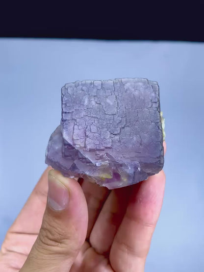 Natural Purple Phantom Fluorite Crystal from Baluchistan Pakistan - 169 grams